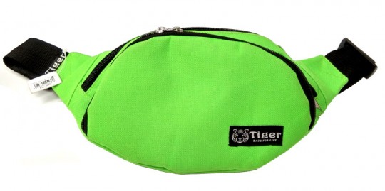 Салатовая бананка - чёрный ремешок