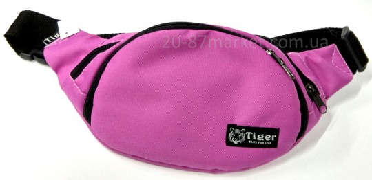 Бананка - сумка на пояс фиолетового цвета