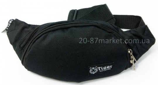 Чёрная сумка на пояс