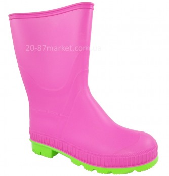 Резиновые сапоги розового цвета