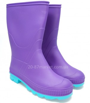 Фиолетовые резиновые сапоги для девочки