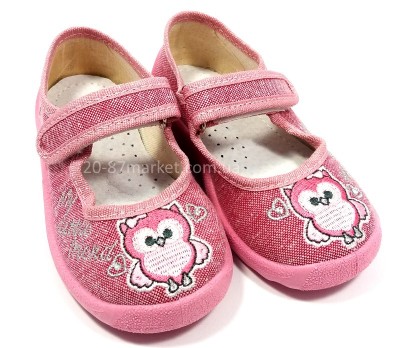 Тапочки для девочки на липучках