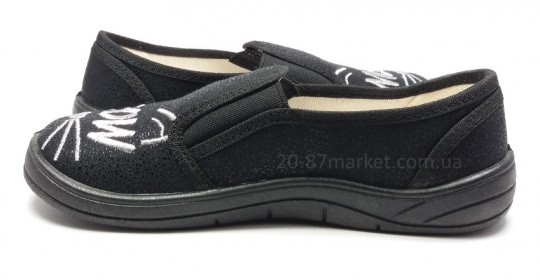 Слипоны чёрные с блеском