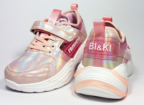 Кроссовки р.28-35 арт.26691 BI&KI розовые