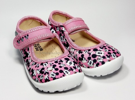 Розовые тапочки для девочки, белая подошва, липучки