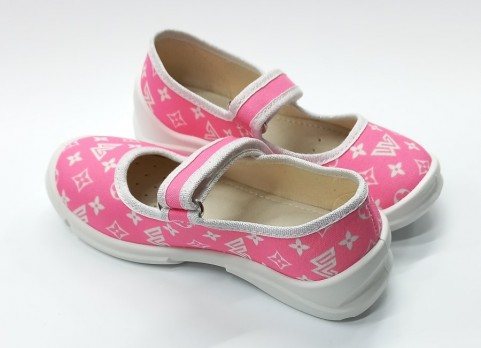 Тапочки розовые, на липучках