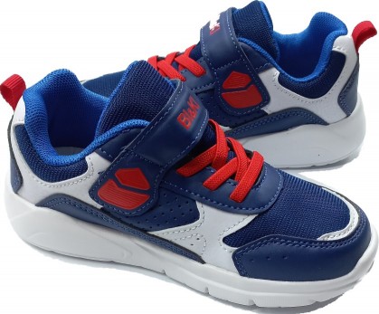 Кроссовки на липучках, белая подошва со светодиодами