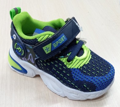 Синие кроссовки в сетку