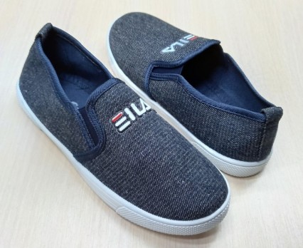 Слипоны для мальчика, серый цвет, белая подошва