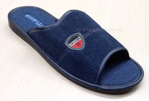 Тапочки мужские, открытые, синие