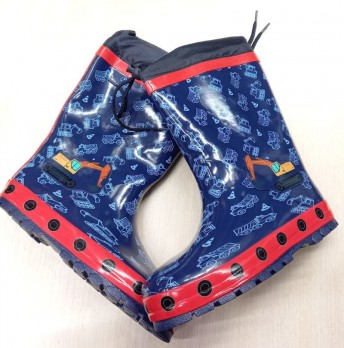 Сині гумові чоботи для хлопчика