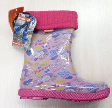 Резиновые сапоги, цвет розовый