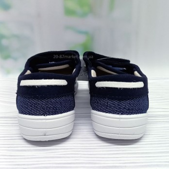 Топсайдери Валді на липучках для хлопчика р.30-35 арт.32278 Waldi сині