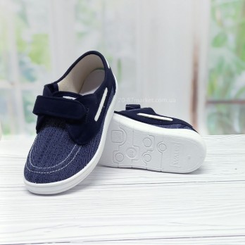 Топсайдери Валді на липучках для хлопчика р.30-35 арт.32278 Waldi сині