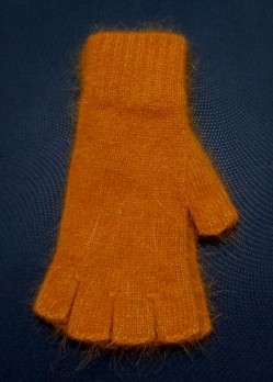 Мітенки жіночи, колір:гарбузовий