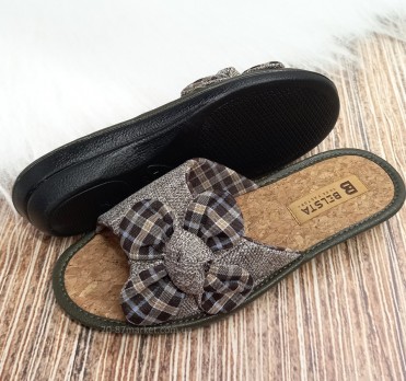 Женские открытые тапочки ТМ Белста, стелька изготовленна из пробки