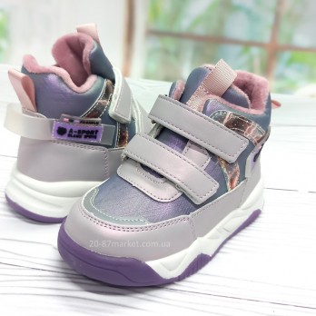 Чобітки для дівчинки, застібки на липучці та блискавці