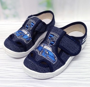 Тапочки на липучках для мальчика, тм Валди