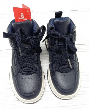 Кросівки хайтопи на липучках, для хлопчика р.32-37 арт.33603 Apawwa синій