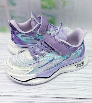 Кроссовки фиолетовые, Besska, на липучках