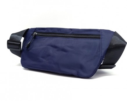 Сумка на пояс синяя вид с зади