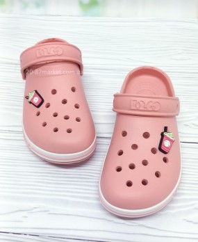 Персиковые кроксы, Даго, для девочки