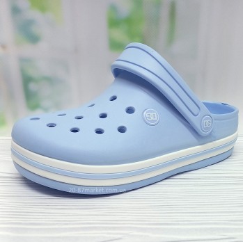 Женские кроксы голубого цвета, Даго