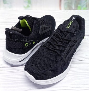 мужские кроссовки сетка, чёрные, Bonote