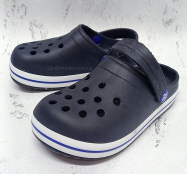 Синие кроксы для мальчика, прогресс