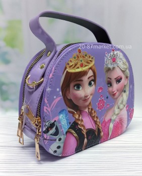 Сумка для девочки, Frozen Elsa Холодное сердце Эльза, фиолетовая