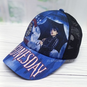 бейсболка детская с сеткой, модный принт