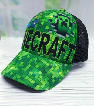 Бейсболка детская принт майнкрафт