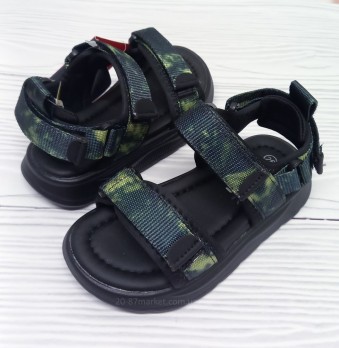 Детские сандалии для мальчика, чёрные, апавва