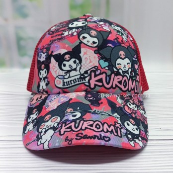 Детская красная бейсболка, подходит для мальчиков и девочек, принт Куроми