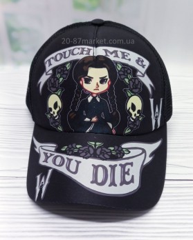 Детская бейсболка для девочки, стильный принт touch me
