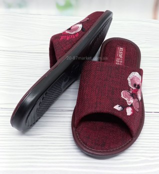 Белста тапочки, женские, бордового цвета