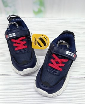 Детские кроссовки для мальчика, синие, застёжки на липучках