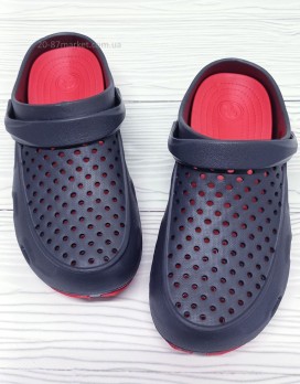 кроксы мужские, синий/красный хосе аморалес