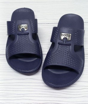 Синие мужские шлёпки, Даго стиль