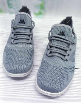 Летние подростковые кроссовки для мальчика, цвет серый